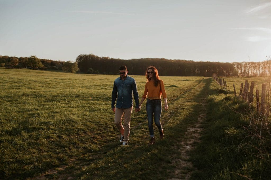 Séance photo engagement en Alsace