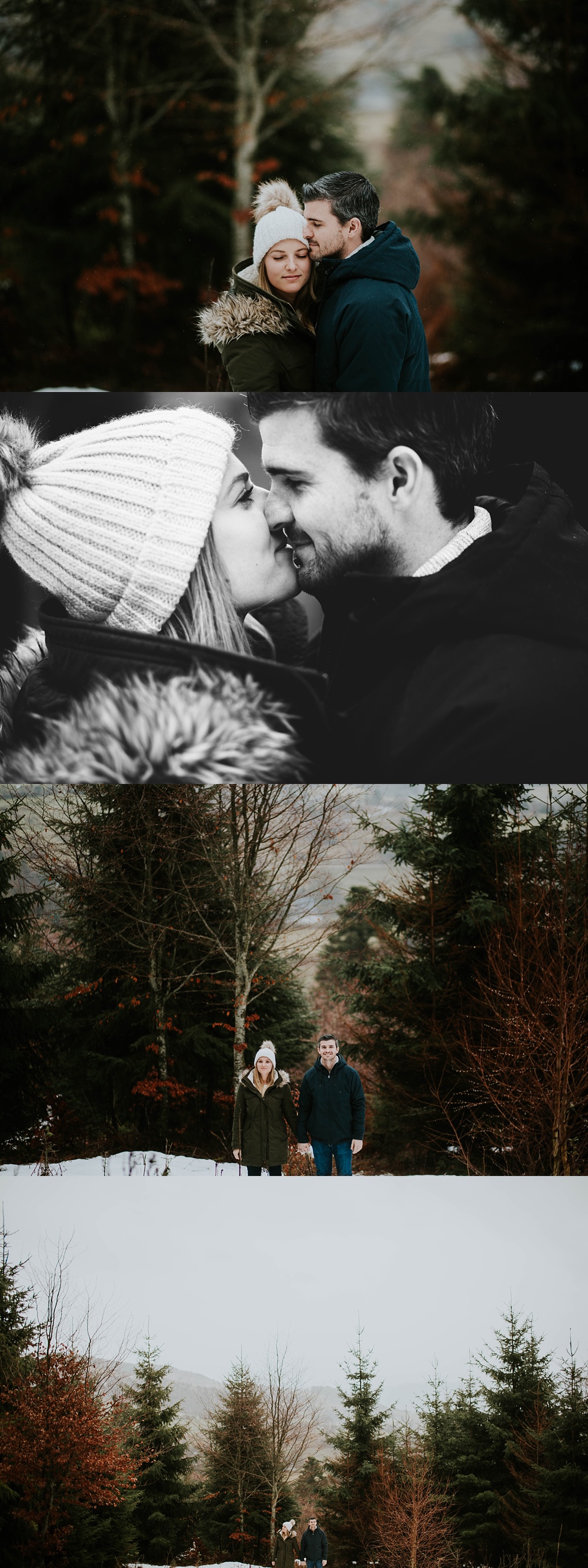 Séance engagement hivernale Photographe Mariage Strasbourg Alsace