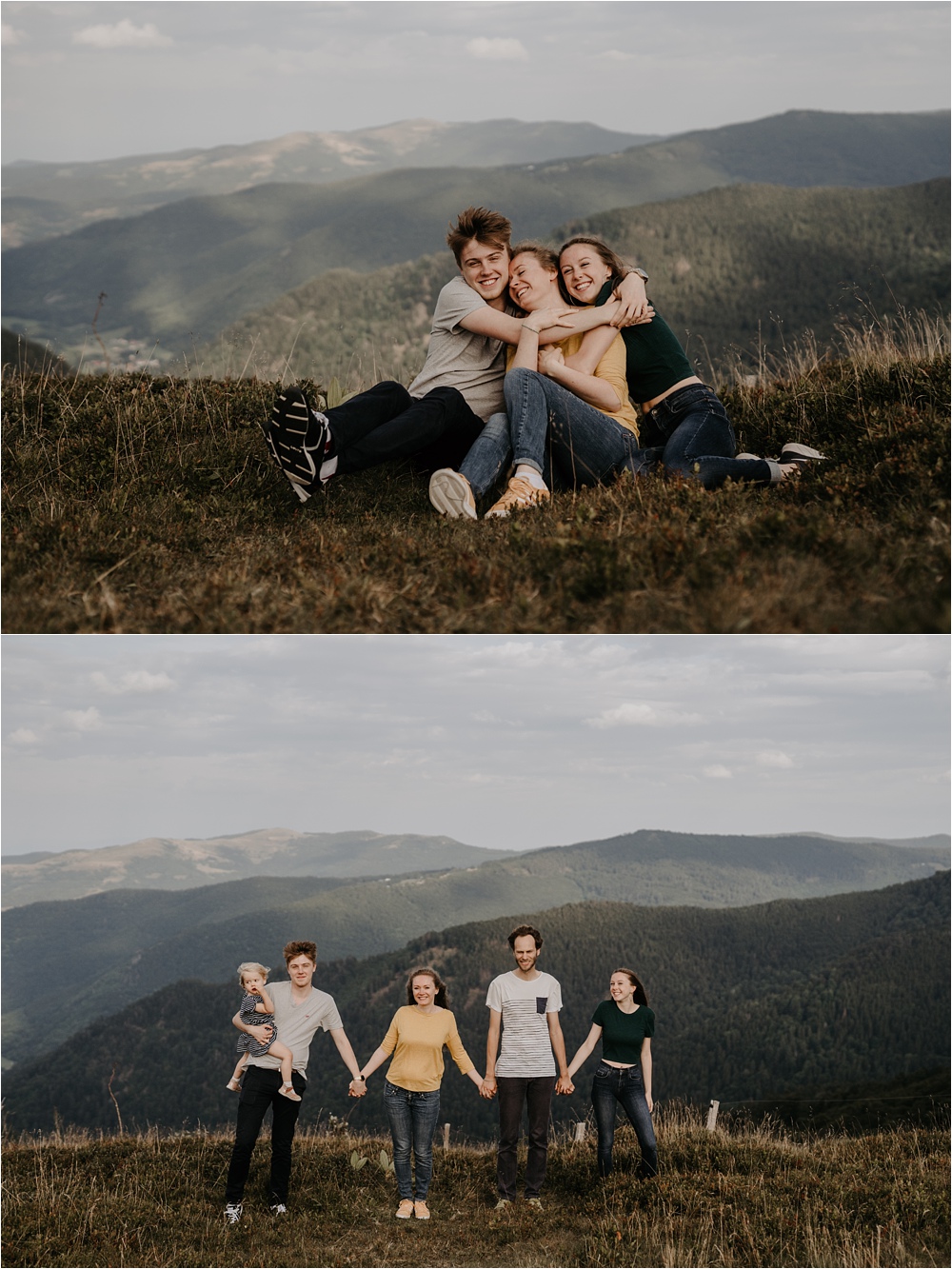 Séance photo famille en montagne, Alsace Vosges